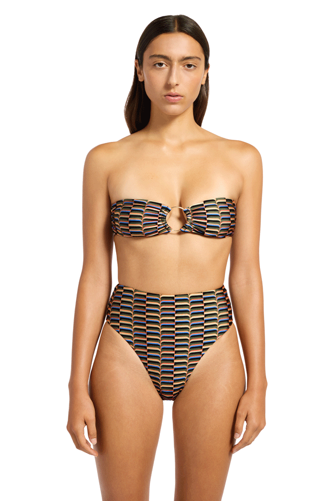 Jets High Waist High Leg Pant - Urban Geo