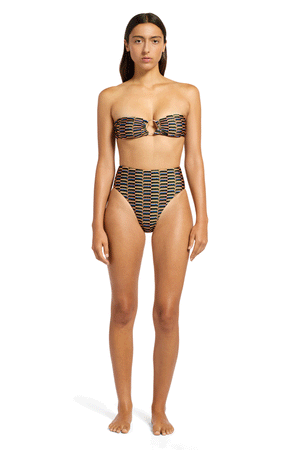 Jets High Waist High Leg Pant - Urban Geo