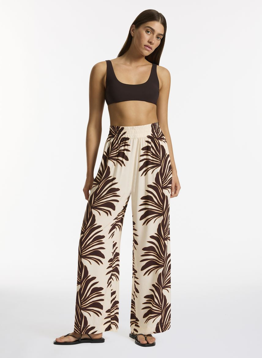 Jets Wide Leg Pant - Dahlia Palm