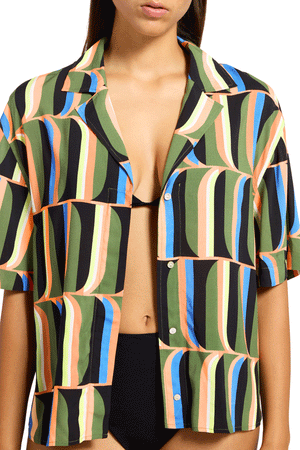 Jets Short Sleeve Shirt - Urban Geo