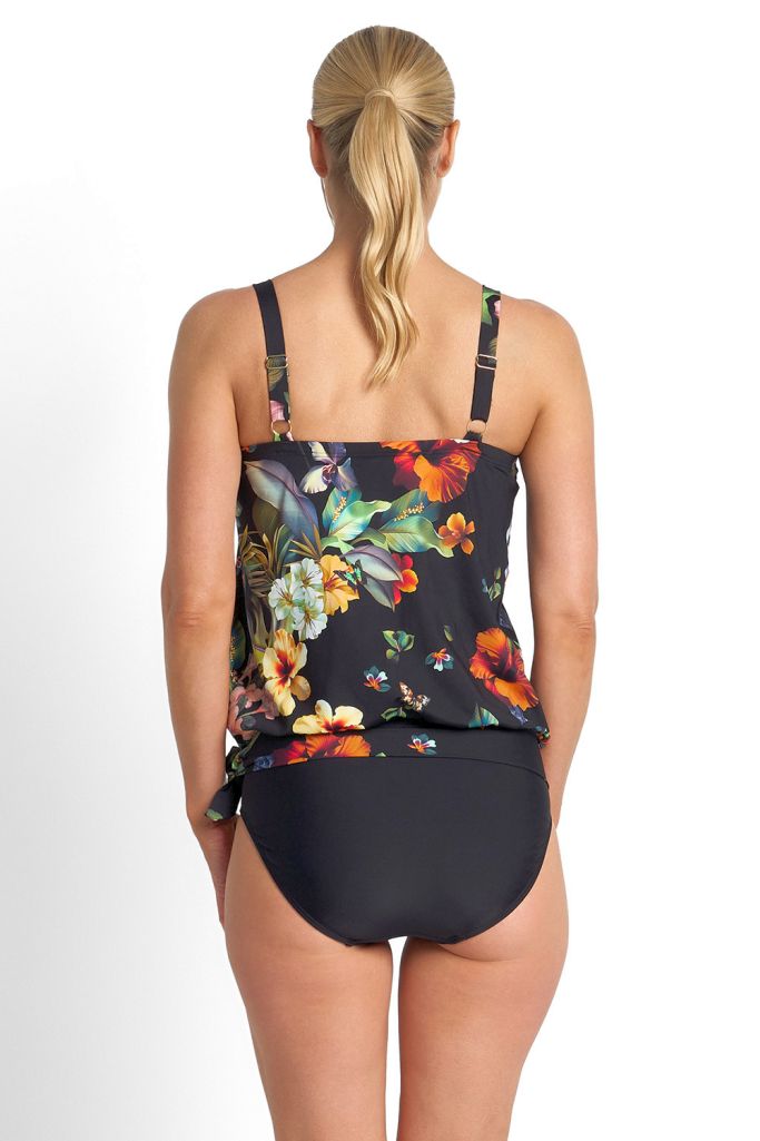Jantzen Bandeau Blouson Singlet - Hibiscus