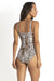 Jantzen Ruched Crossover One Piece - wild in colour natural
