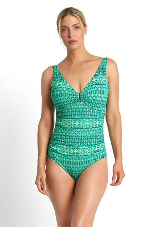 Jantzen Buckle Ruched One Piece - Portugal