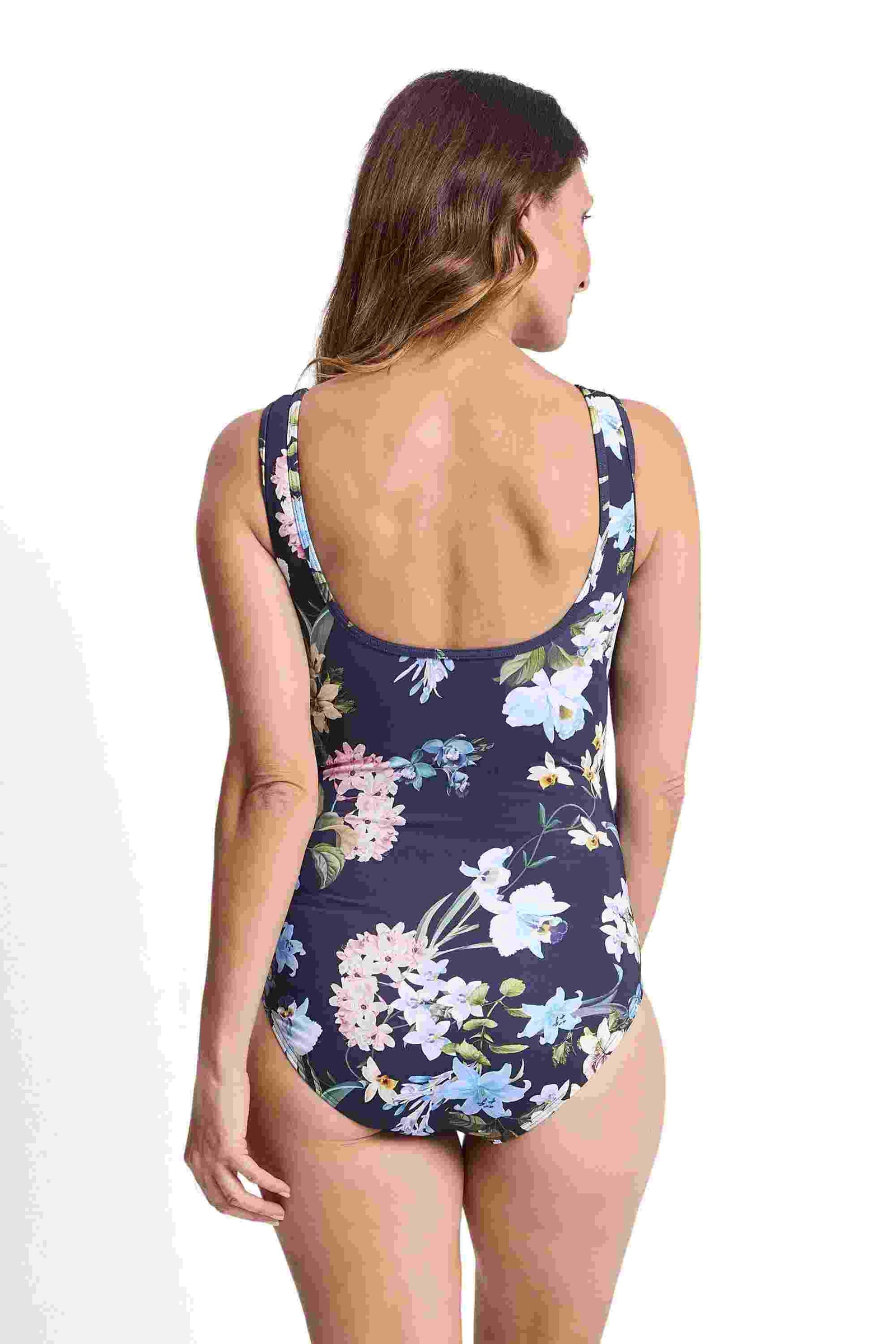 Jantzen Mesh High Neck Mastectomy One Piece - Aster
