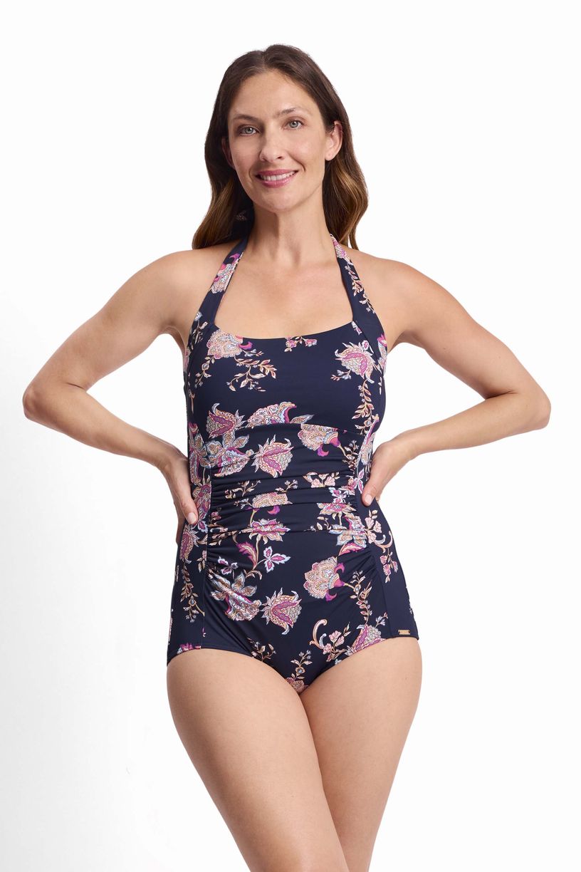 Jantzen Halter Boyleg One Piece - Saffron