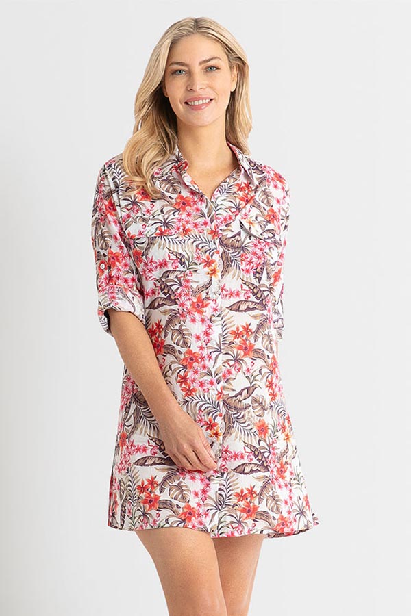 Jantzen Button Through Shirt - Hamilton