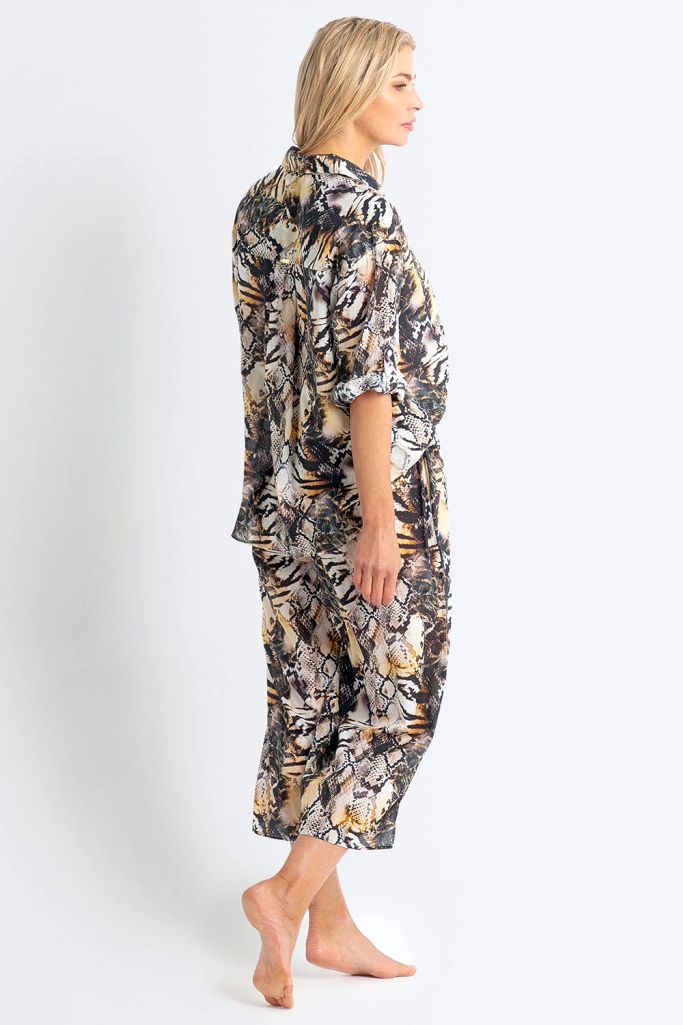 Jantzen Painter Top Button Through Shirt - Sahara