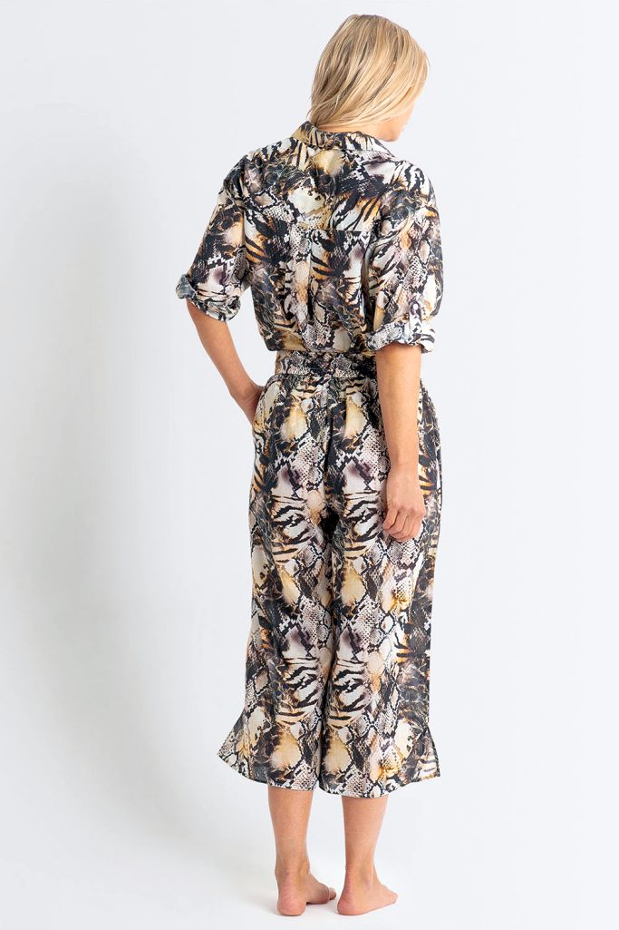 Jantzen Painter Top Button Through Shirt - Sahara