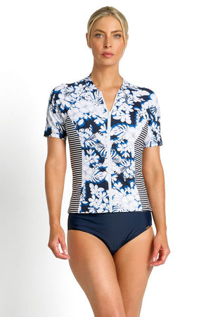 Jantzen Short Sleeve Mastectomy Rashie - Anchor