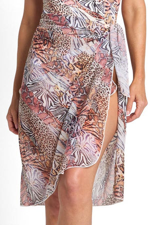 Jantzen Midi Mesh Sarong - Tigeress