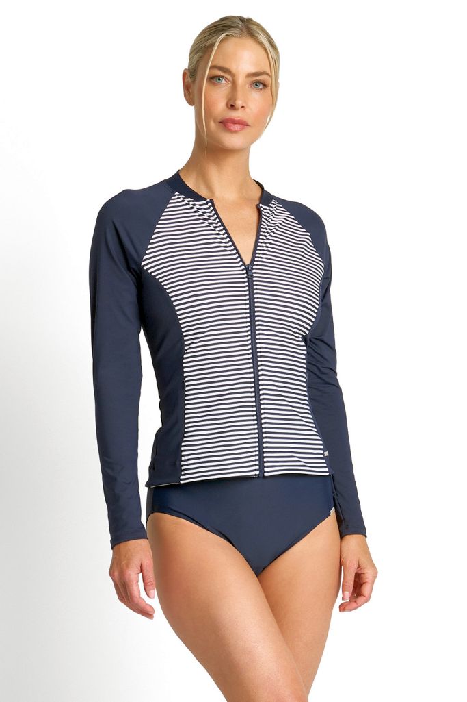 Jantzen Active Rash Vest - Anchor Stripe