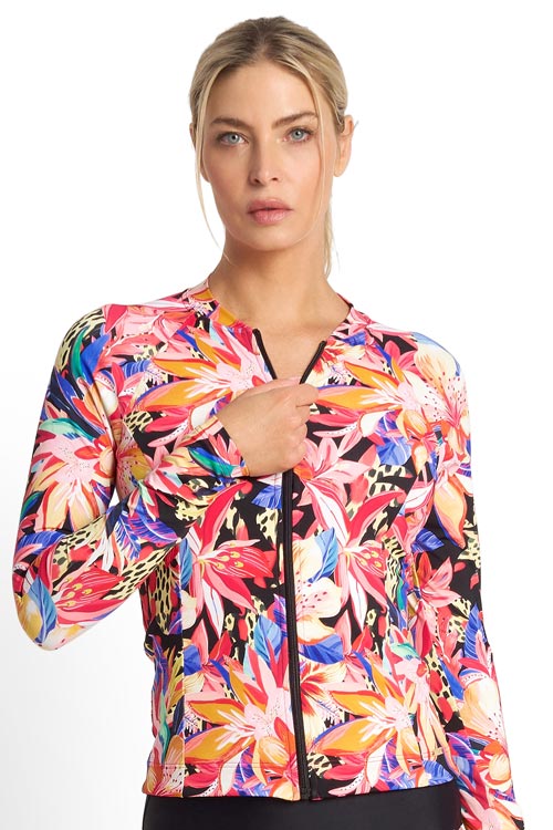 Jantzen Long Sleeve Mastectomy Rashie - Mandalay