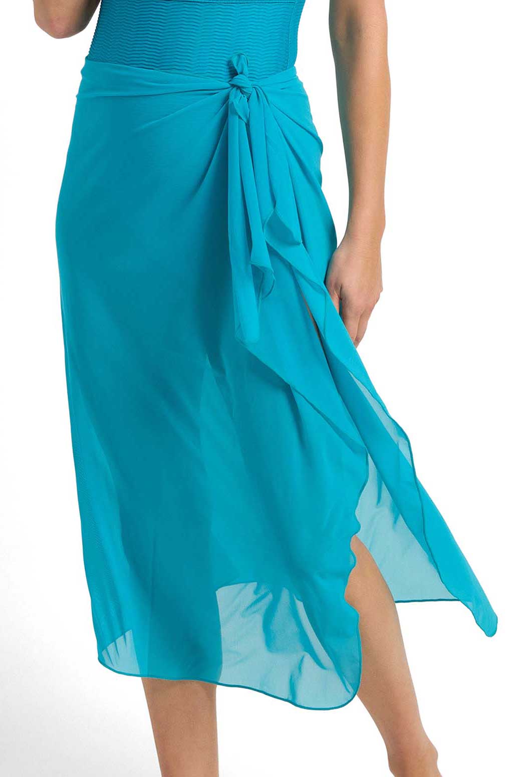 Jantzen Midi Mesh Sarong - Sky High
