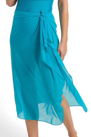 Jantzen Midi Mesh Sarong - Sky High