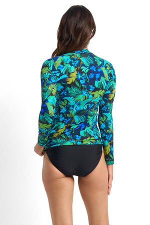 Jantzen Long Sleeve Mastectomy Rashie - Watermist