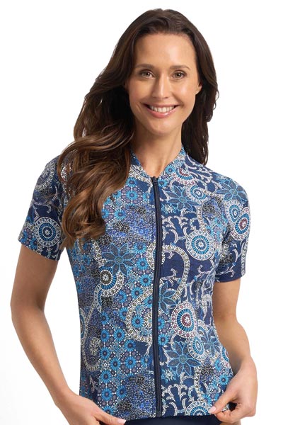 Jantzen Short Sleeve Mastectomy Rashie - Desert