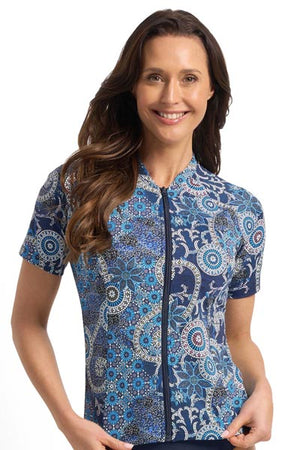 Jantzen Short Sleeve Mastectomy Rashie - Desert