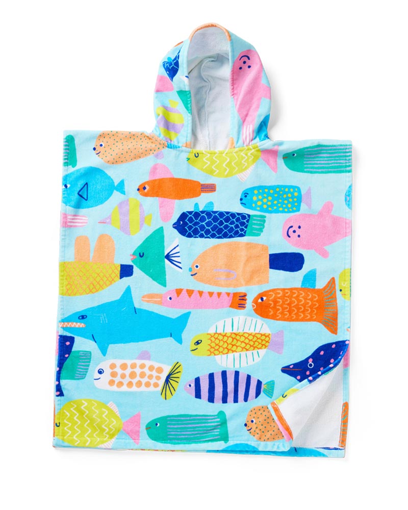 Halcyon Nights Kids Hooded Towel - Rainbow Reef