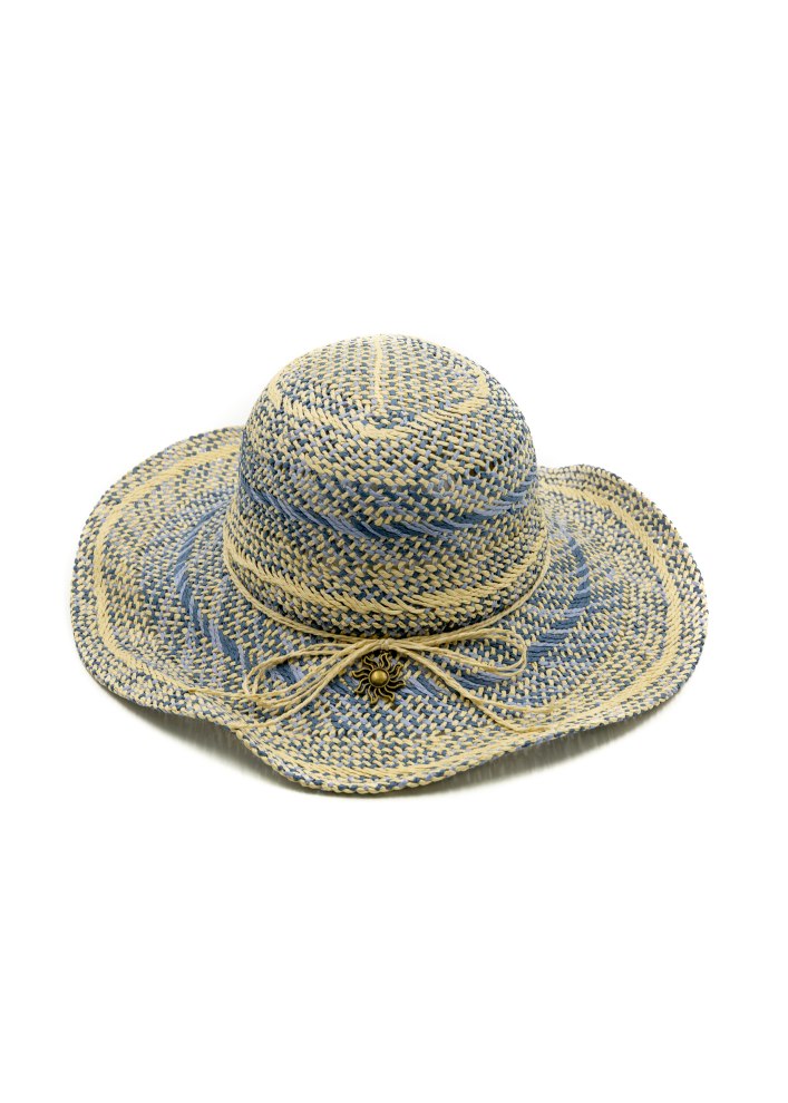 Kato Ladies Mid Brim to Tone Brade Hat - Indigo