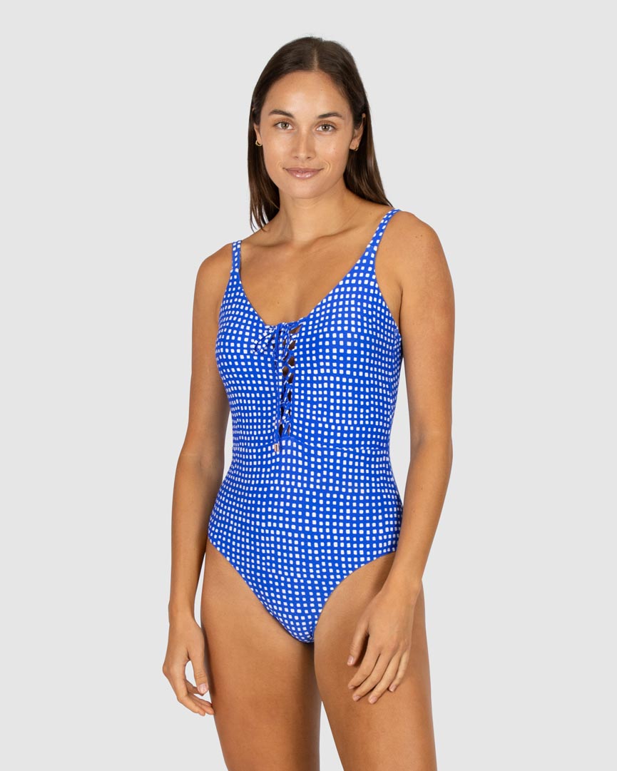 Baku Lace Up One Piece - Picnic Point