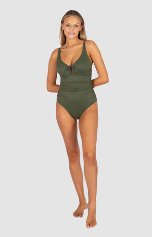 Baku D-E Cup Ring Front One Piece - Rococco