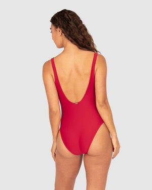 Baku V Neck One Piece - Rococco