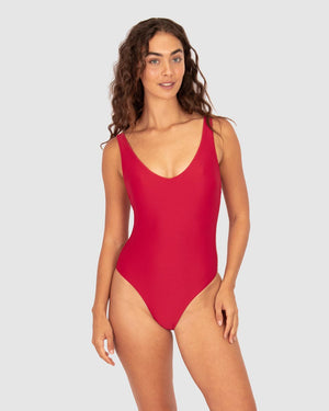 Baku V Neck One Piece - Rococco