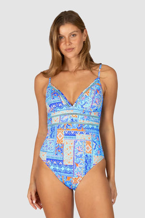 Baku V-Neck One Piece - Tulum