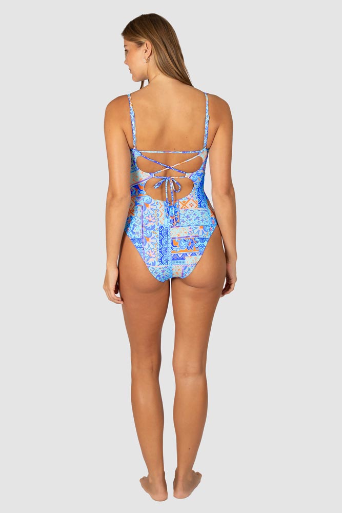 Baku V-Neck One Piece - Tulum
