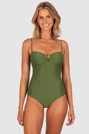 Baku Luxe Bandeau One Piece - Rococco