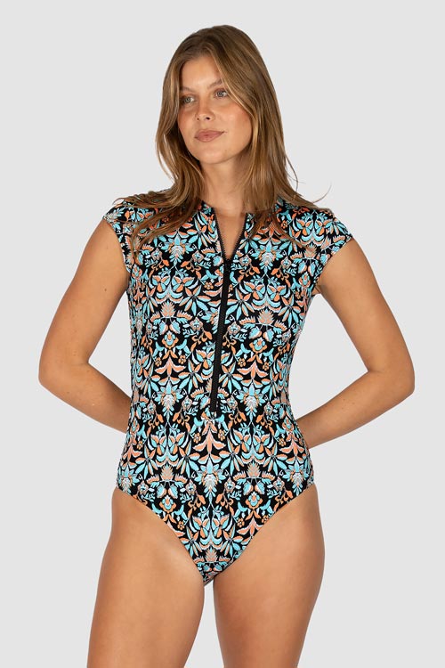 Baku Zip Front Surfsuit - Free Spirit