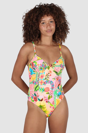 Baku Retro Underwire One Piece - Sardinia
