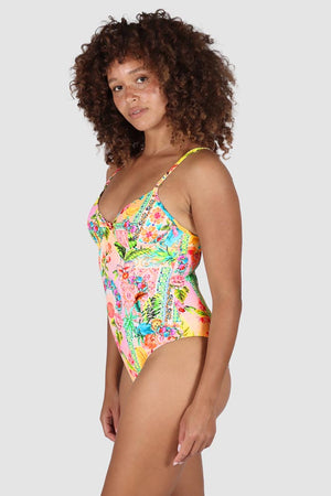 Baku Retro Underwire One Piece - Sardinia