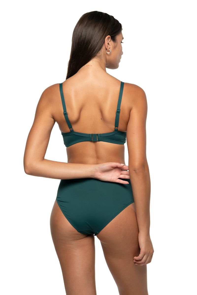 Niptuck Edit Bette High Waist Low Leg Bikini Pant - Plains