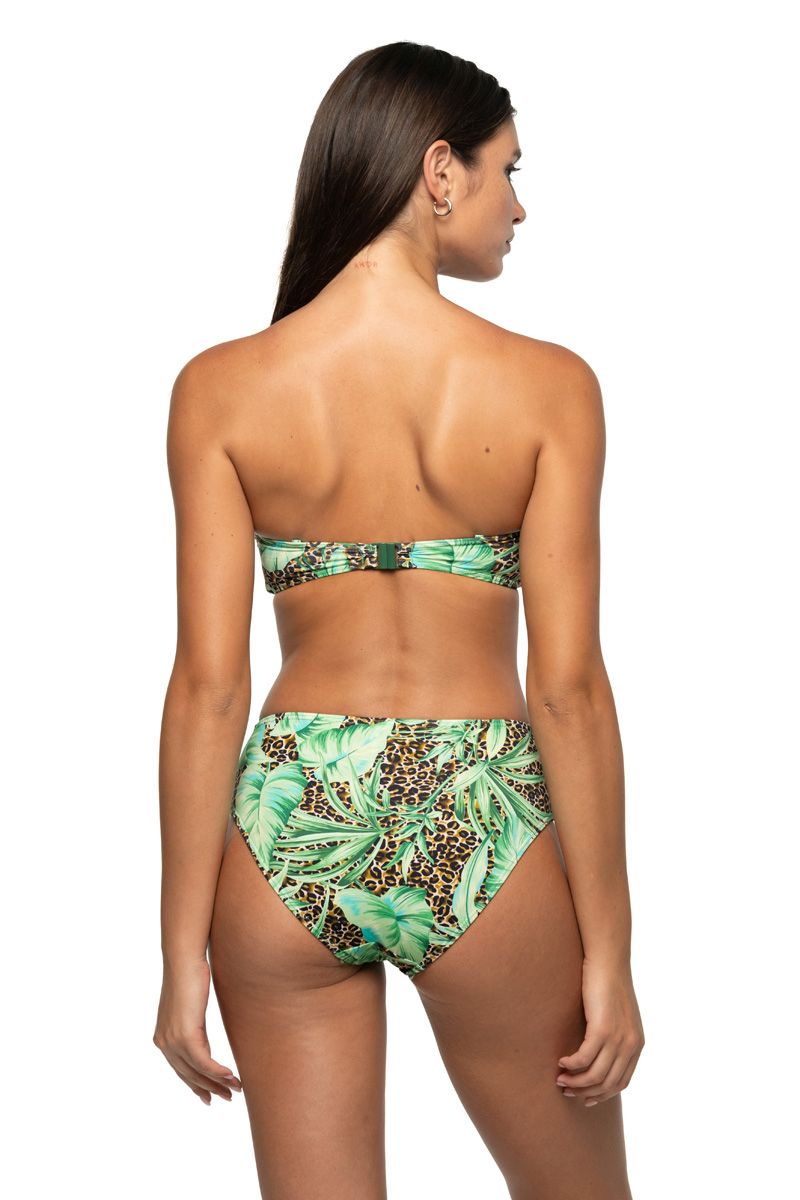 Niptuck Greta Multifit Bandeau Clip Back Bikini Top - Exotic Eden