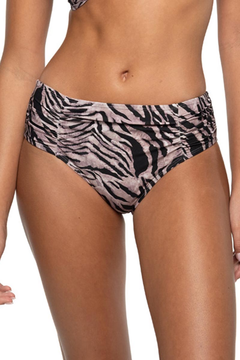 Nip Tuck Brigitte Ruched Bikini Pant - Tuamotu