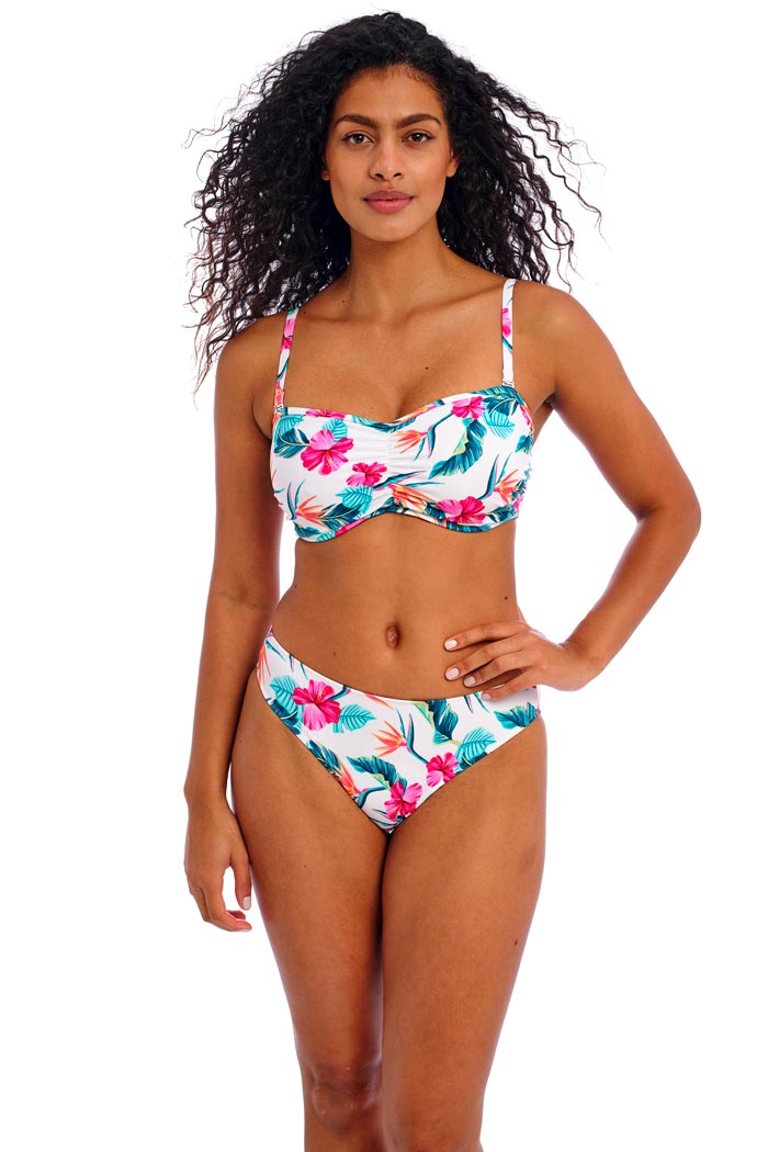 Freya Underwire Bandeau Bikini Top - Palm Paradise