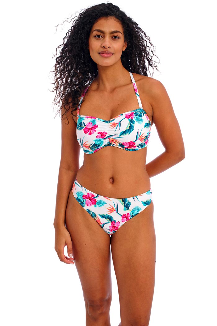 Freya Underwire Bandeau Bikini Top - Palm Paradise