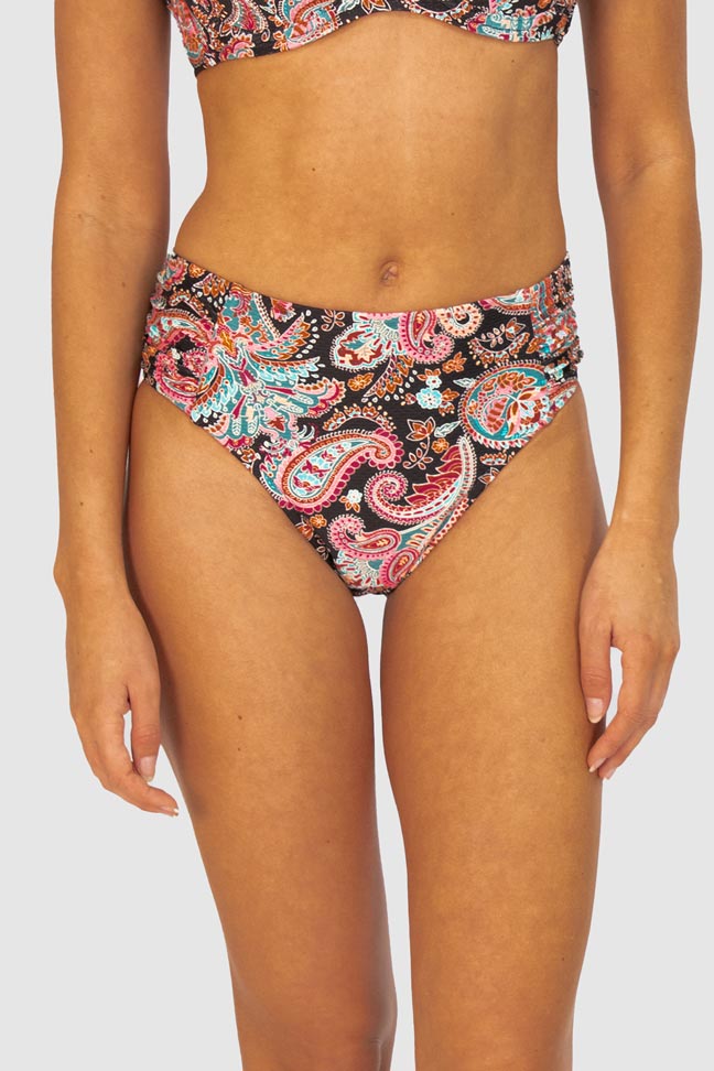 Baku Ruched Mid Pant - Marrakesh