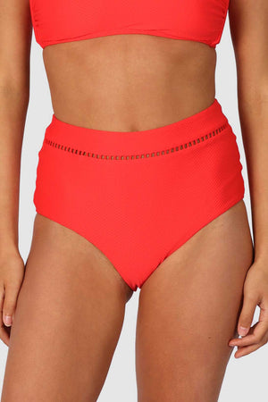 Baku Ladder Lace High Waist Pant - Rococco