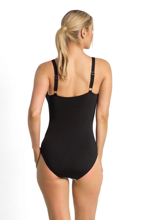 Poolproof D Cross Front One Piece - Dynasty