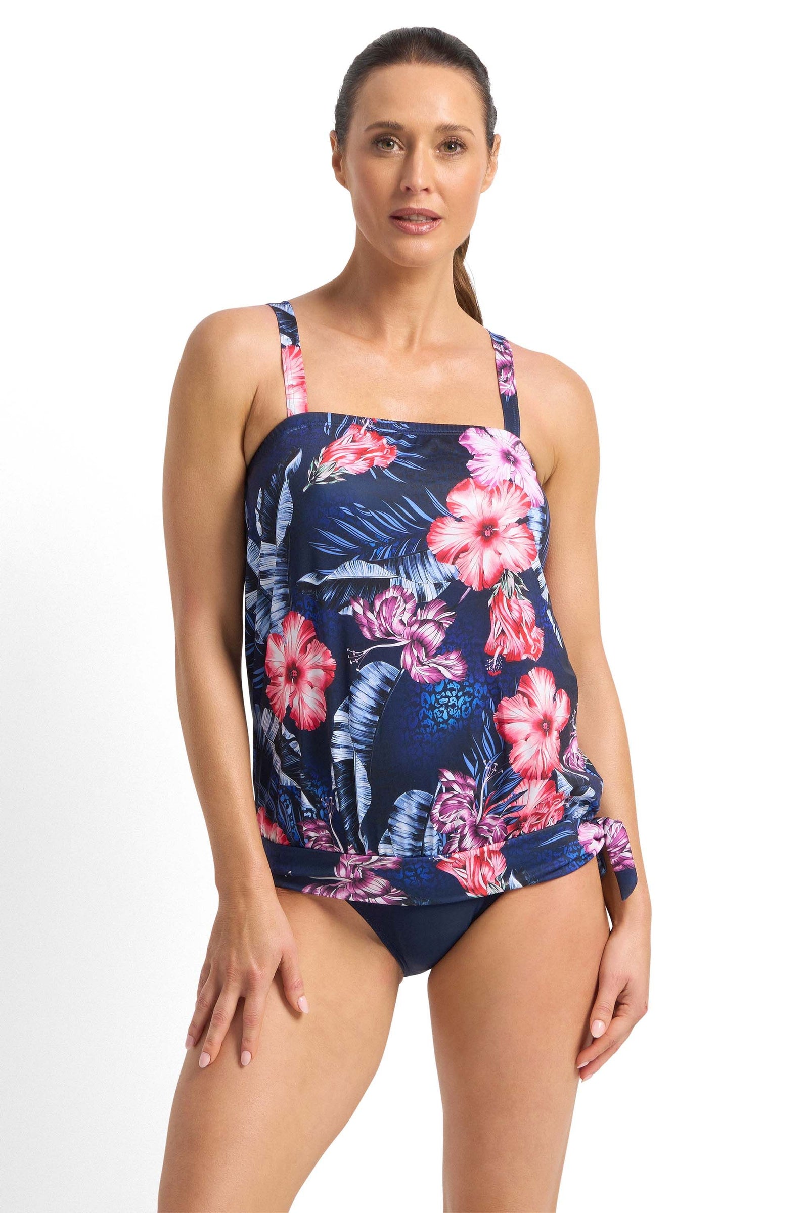 Poolproof Bandeau Blouson Singlet - Coco