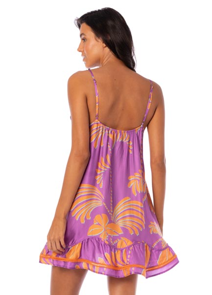 Maaji Banha Short Dress - Lilac Ferns