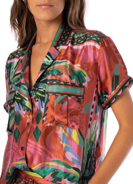 Maaji Moon Phase Shirt - Flame Palms