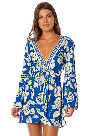 Maaji Ladies Agnes Dress - Cobalt Flora