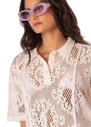 Maaji Solene Shirt - Flowery Crochet