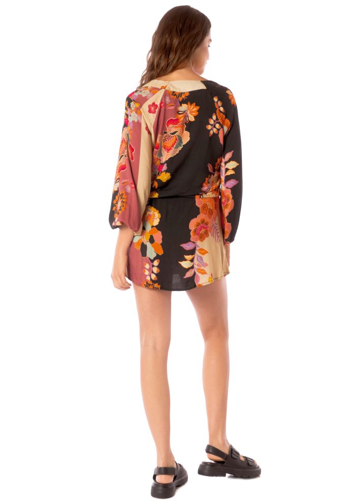 Maaji Rae Tunic Dress - Blushing Flourish