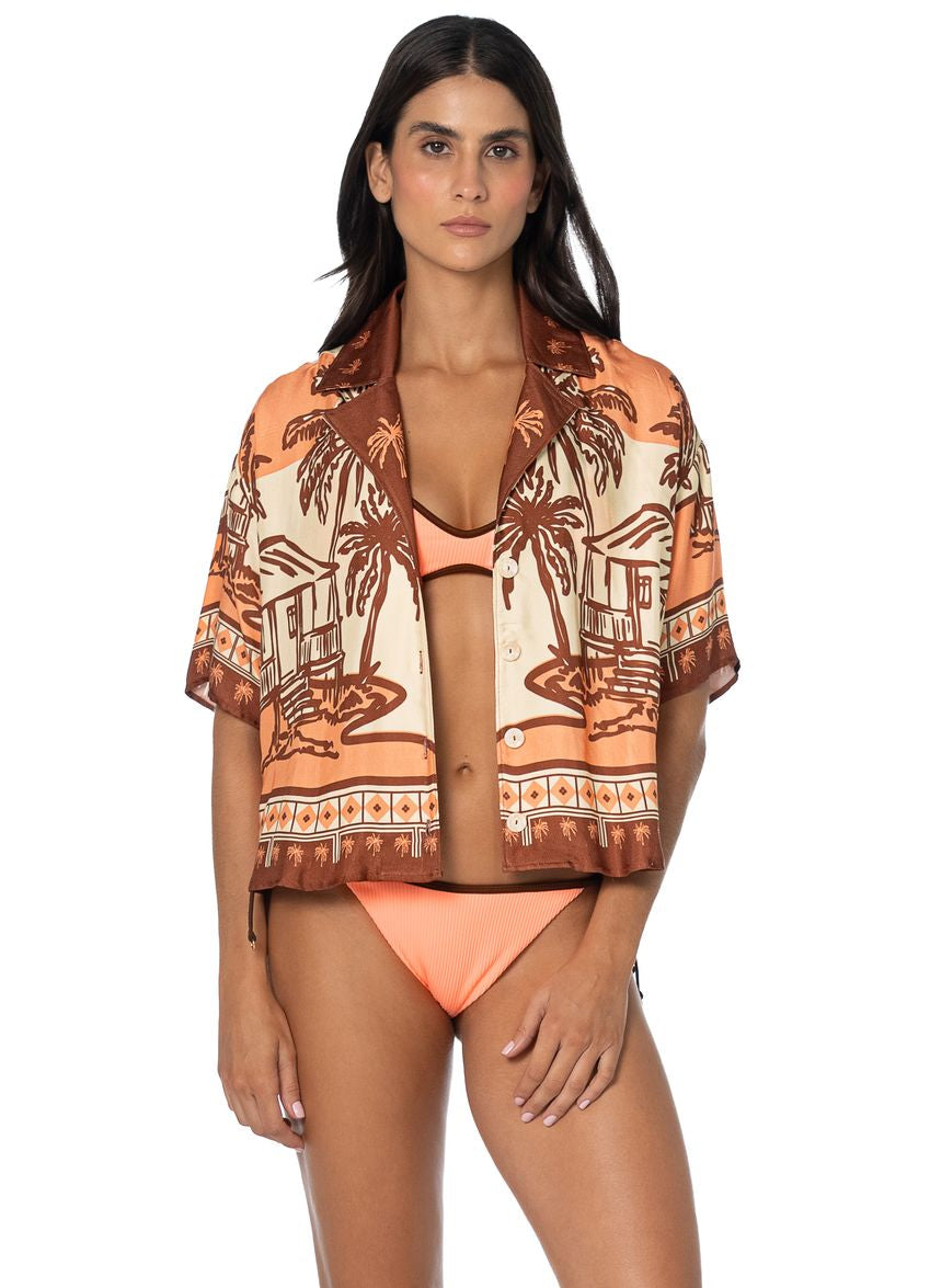 Maaji Octavia Shirt - Sand & Shadows image 1