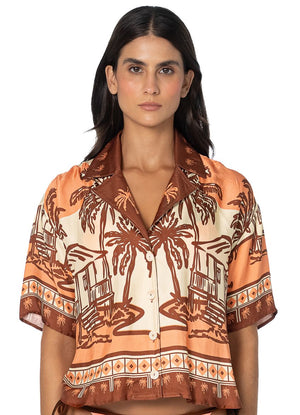 Maaji Octavia Shirt - Sand & Shadows image 3