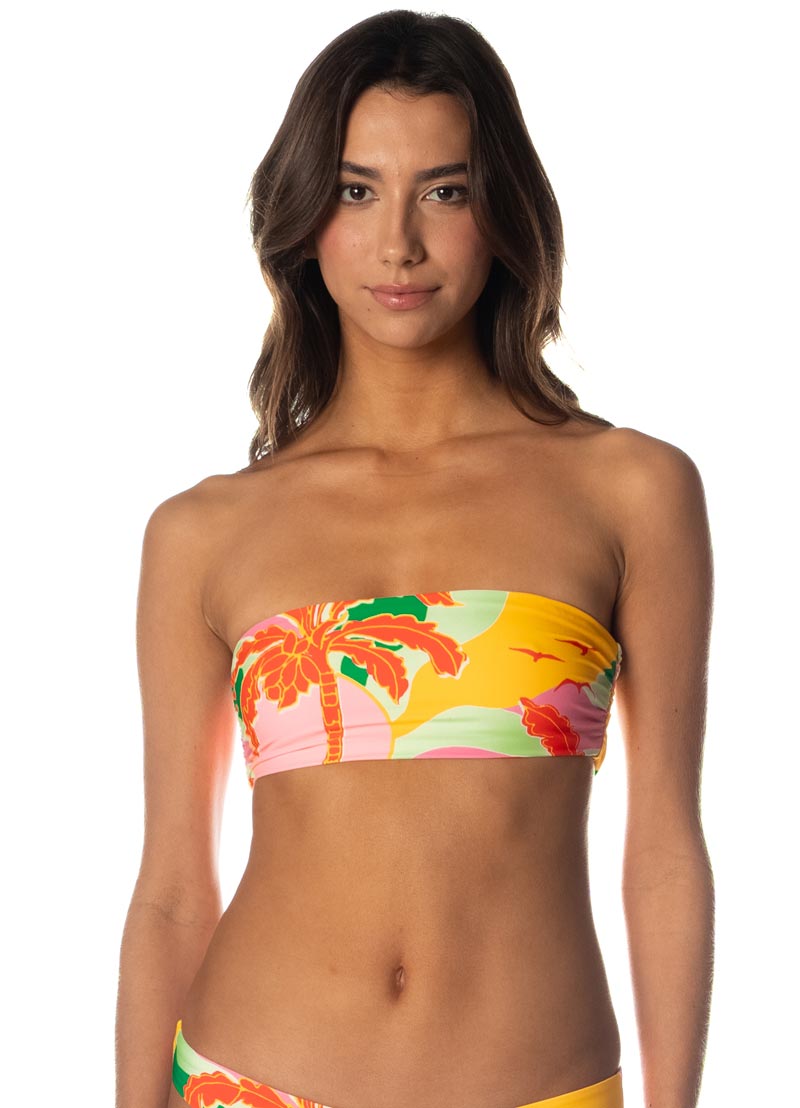 Maaji Ladies Tiffany Bandeau Bikini Top - Tropical Breeze